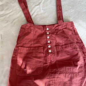 Free People - Button-Front Pinafore Skirt